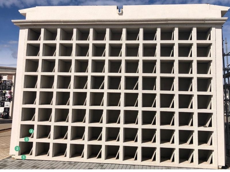 Remates piedra artificial columbarios